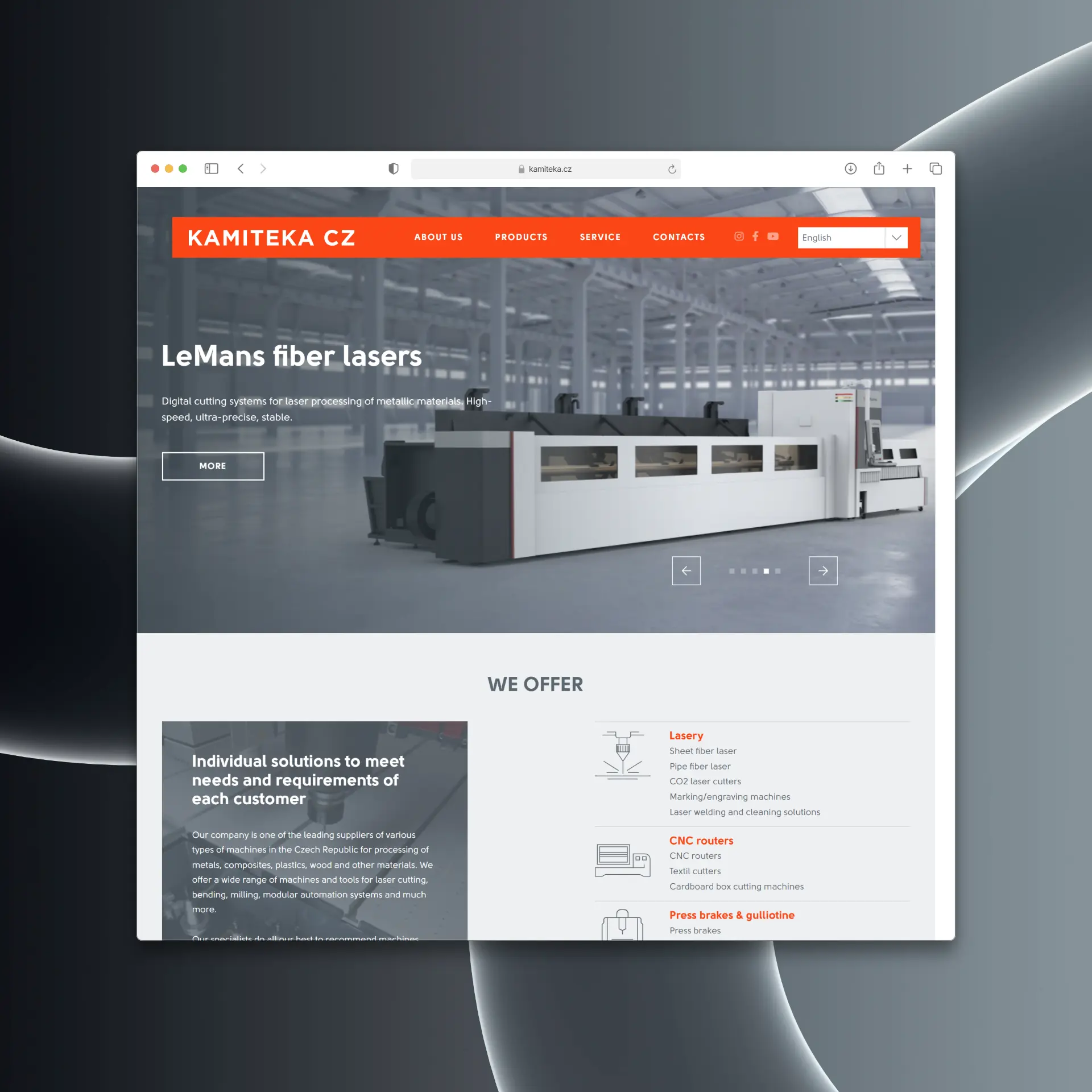 Website Localization & Development – Kamiteka (Czech Version)